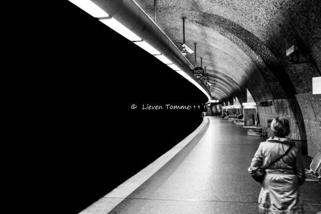 Abstract underground station