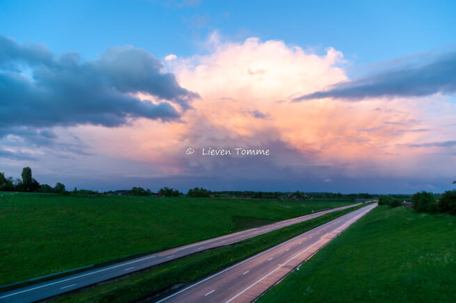 Highway after a storm